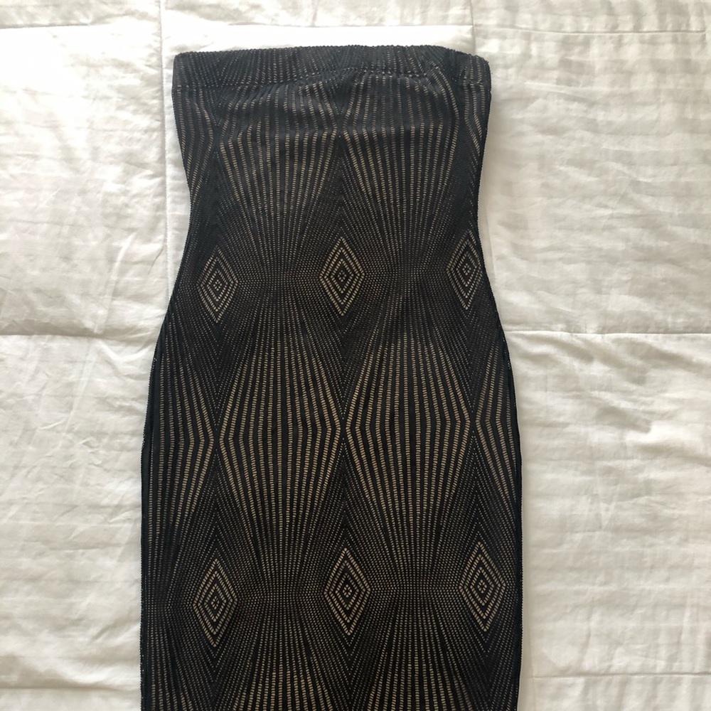 Black and Nude Fashion Nova Dress